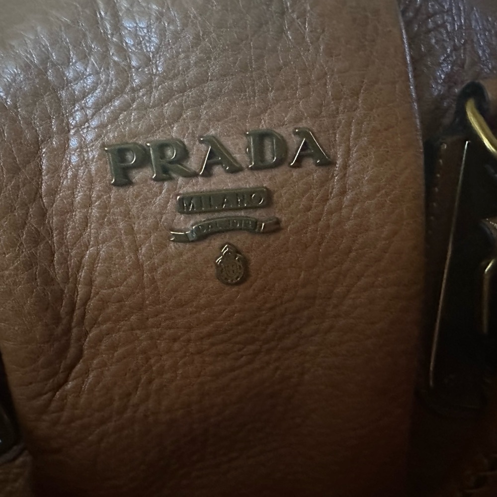 Brown leather Prada purse - Picture 5 of 12